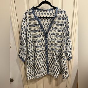 Cotton boho tunic xxl